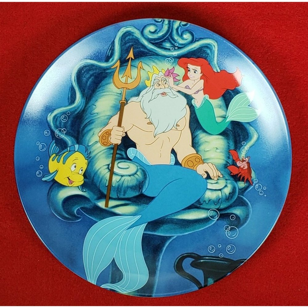 The Little Mermaid Collectors Plate‎ "Daddy's Girl" by Knowles MIB +COA